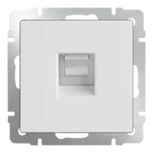 Розетка телефонная RJ-11 белый Werkel