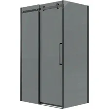 Душевой уголок Grossman Classic 100x80x195 120.K33.04.1080.21.10 (черный матовый/тонированно стекло)
