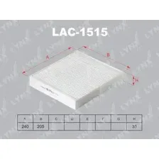 Салонный фильтр LynxAuto LAC1515