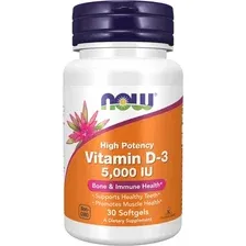 Витамин Now Foods Vitamin D3 5000 IU (30 капсул)