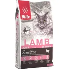 Сухой корм для кошек Blitz Pets Sensitive Adult Cats Lamb / 4406 (400г)