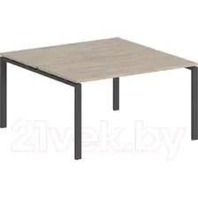 Комплект письменных столов Norden 120x143.8x75 / SG.244.OL.63.AN (антрацит/дуб светлый)