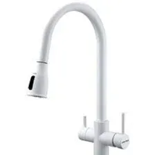 Смеситель Paulmark Lange La214212-431 (белый матовый)