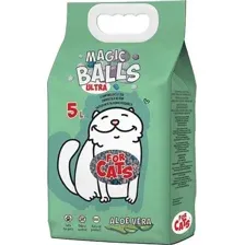 Наполнитель для туалета For Cats Magic Balls Ultra комкующийся с ароматом алоэ вера / TUZ910 (5л)