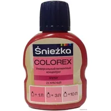 Колеровочная краска Sniezka Colorex 0.1 л (№23, красный)