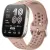 Умные часы Amazfit Bip 6 (титановый, с розовым силиконовым ремешком)