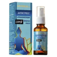 Спрей Aroma Saules "Антистресс" аромакомпозиция масел эфирных натуральных, 30 мл