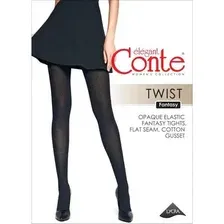 Колготки женские CONTE ELEGANT TWIST, р.4, nero