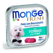 Влажный корм Monge Dog Fresh для собак, с тунцом, ламистер 100 г