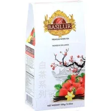 Чай белый "Basilur. Клубника и ваниль" (100 г)