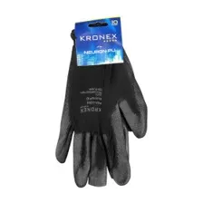 Перчатки нейлоновые KRONEX NEURON-PU, полиуретановое покрытие, черные