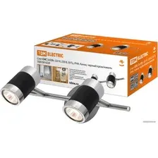 Спот TDM Electric СНС 2х50Вт GU10 230 В 50 Гц IP44 Канна SQ0358-0226 (черный/хром/никель)