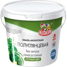Эмаль Olecolor Полуглянцевая 2 кг (сиреневый)