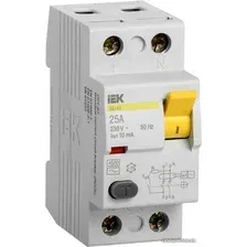 Устройство защитного отключения IEK ВД1-63 2Р 25А 10мА MDV10-2-025-010