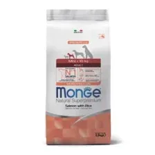 Сухой корм для собак Monge Dog Speciality Line Monoprotein Mini лосось с рисом 2.5 кг