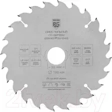 Пильный диск BERGER 190x30/25.4/20/16x24z, 2.6/1.8мм, ATB 10°, атака 20° / BG1646