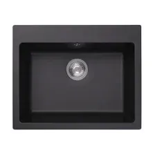 Мойка из искусственного камня ProHeat QUARZ-560 CUBE, черный