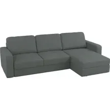 Диван угловой Mio Tesoro Aurora правый (Velutto 32 темно-серый)