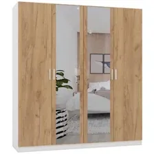 Шкаф распашной Интермебель Марсель-8 МР 01-08 (дуб крафт золотой)
