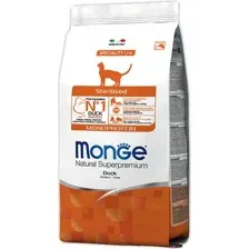 Сухой корм для кошек Monge Monoprotein Sterilised Duck для стерилизованных кошек, из утки (1.5кг)