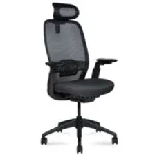 Кресло офисное Norden Tesla / NX02SDA-D01 (черный, сетка/черный, ткань)