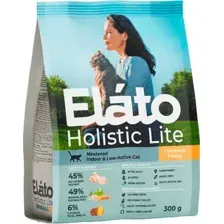 Сухой корм для кошек Elato Holistic Lite Для стерилизованных кошек с курицей и индейкой (300г)
