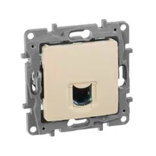 IEKETIKA Розетка компьютерная RJ45 категория 6 UTP 6723531 слоновая кость IEK