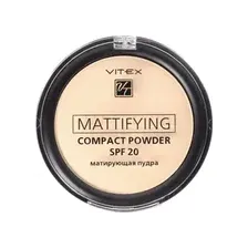 Матирующая компактная пудра для лица Mattifying compact powder SPF20, тон 02 Natural beige