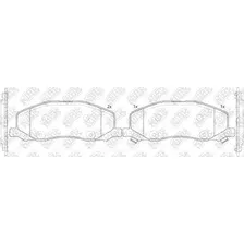 Тормозные колодки дисковые передняя ось NIBK PN34001