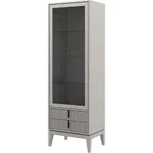 Шкаф-витрина Молодечномебель B2D1 Алекс ВМФ-2408 (грей)