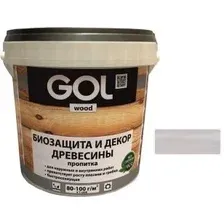 Пропитка GOL Wood Aqua Защитно-декоративная 0.9 кг (иней)