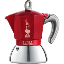 Гейзерная кофеварка Bialetti New moka induction (2 порции, красный)