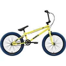 Велосипед STARK Madness BMX 1 2025 (лимонный/черный/лазурный)