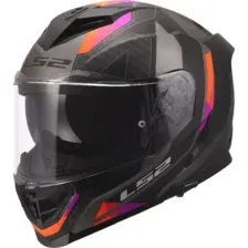 Мотошлем LS2 FF818 Storm III Sporty (L, серый/фиолетовый)