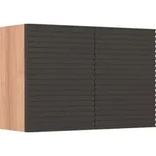 Runo Шкаф для ванной Соренто 60x40/Тренто 60x40 вертикаль (крафтовый дуб/графит)