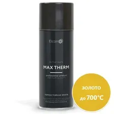 Эмаль аэрозольная ELCON термостойкая золото 520мл