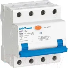 Дифференциальный автомат Chint NB310L 3P+N 20A 30мA A C 6kA (R) / 660014