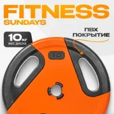 Диск для штанги Sundays Fitness IR91041, 10 кг