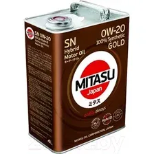 Моторное масло Mitasu Gold Hybrid SN 0W20 / MJ-102h-4 (4л)