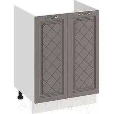 Шкаф напольный Трия Бьянка 1Н6М (белый/дуб серый)