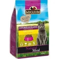 Сухой корм для кошек Meglium Cat Neutered Chicken &amp; Beef &amp; Fish (для стерилизованных кошек с курицей, говядиной и рыбой) 1.5 кг