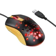 Игровая мышь Hoco GM51 (черный/желтый)