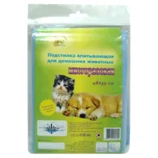 Многоразовая пеленка Доброзверики 48х35 см