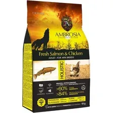 Сухой корм для собак Ambrosia Adult Mini Breeds Fresh Salmon &amp; Chicken (для мелких пород с лососем и курицей) 6 кг