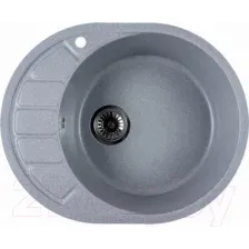 Мойка кухонная Marblan Ovata R (серебристый)