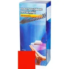 Пружины для переплета Office Kit 16мм / 20204729 (100шт, красный)
