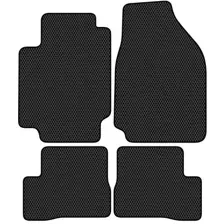 Комплект ковриков для авто Alicosta Nissan Micra (хэтчбек 5 дв / K12) 2002 - 2010 (черный, ромб)