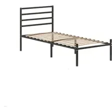 Кровать Домаклево Металика Г4 80x200 (черный)