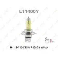 Автолампа LYNXAUTO L11400Y H4 12