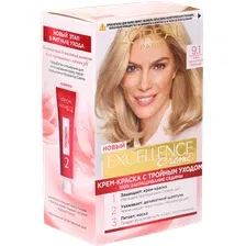 Крем-краска для волос L'OREAL Excellence, тон 9.1, 190 мл